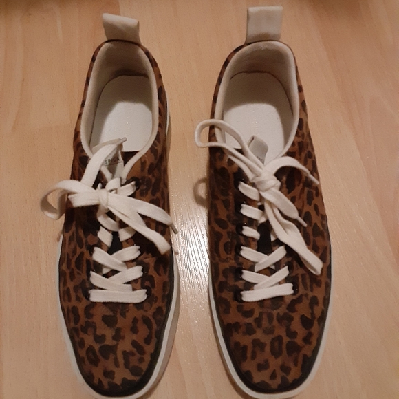 Via Spiga Leopard Suede Sneakers - Picture 2 of 7